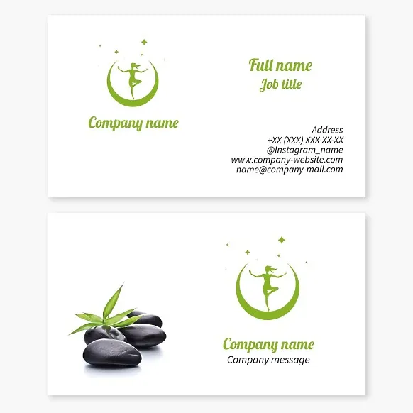 Spa business card template