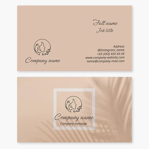 Beauty Salon & Spa Business Card Template