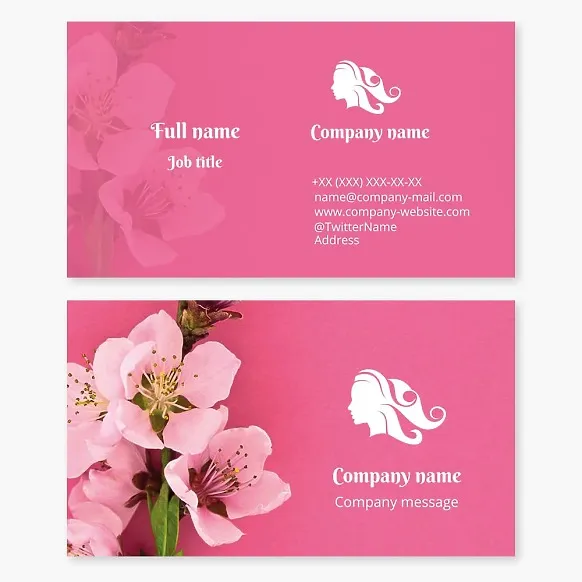Business card template Hairdresser
