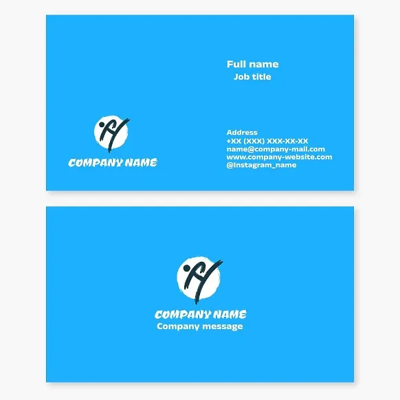Business card template. Martial arts. Karate.