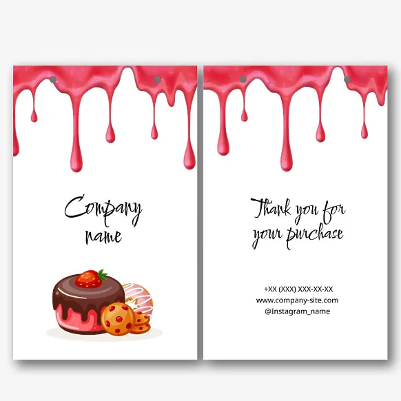 Confectionery Paper Bag Template