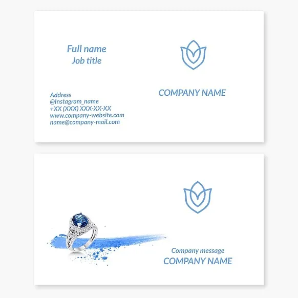 Jewelry Business Card Template