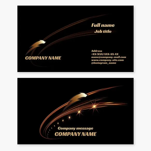 Business card template. Lightning dog. Abstract. Symbol of strength and speed. Brand. Sports team.