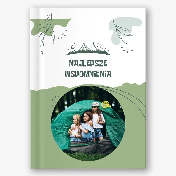 Szablon fotoksiążki wspomnienia z wędrówki