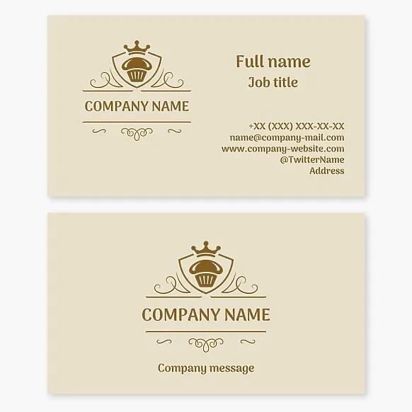 Generic Baking, Crown Business Card