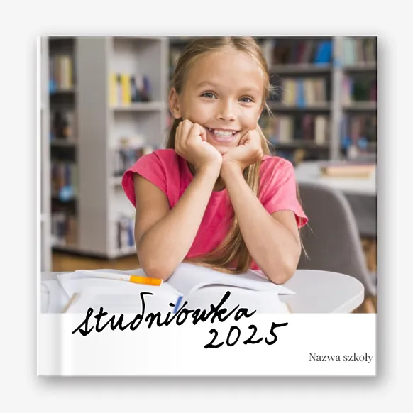 Szablon książki fotograficznej z okazji ukończenia szkoły średniej