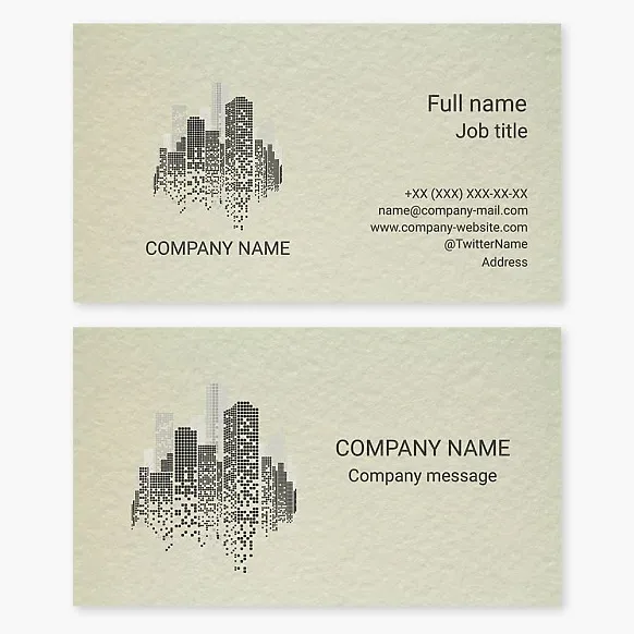 Business card template Real estate, rental housing