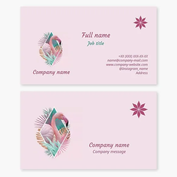 Business card template Travel agency, nature