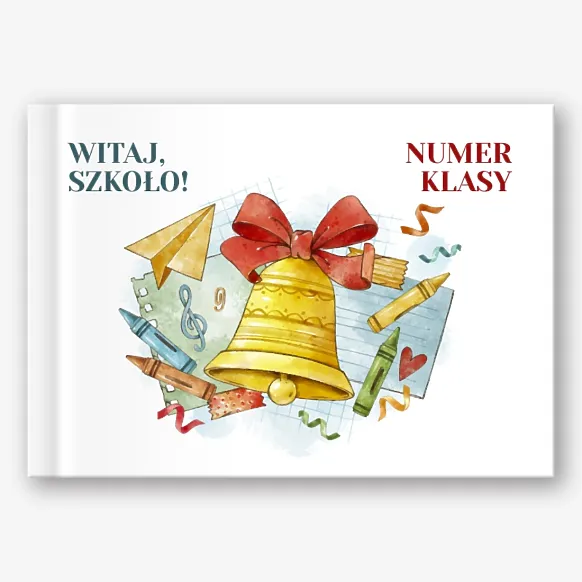 Szablon książki ze zdjęciami ukończenia szkoły podstawowej