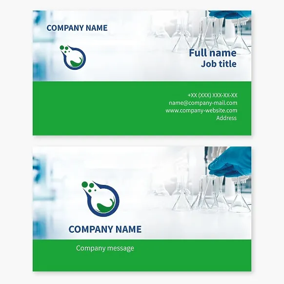 Scientific Field Business Card, Medical laboratory analysis