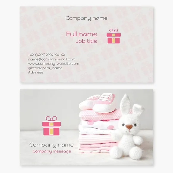 Baby Store Business Card Template