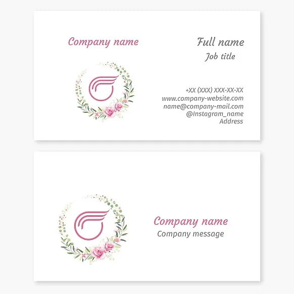 Business card template Hair, beauty, hair salon
