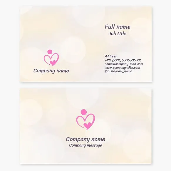 Heart Shape Logo | Love | Wedding Agency | Marriage Agency | Gift Shop | Business Card Template.