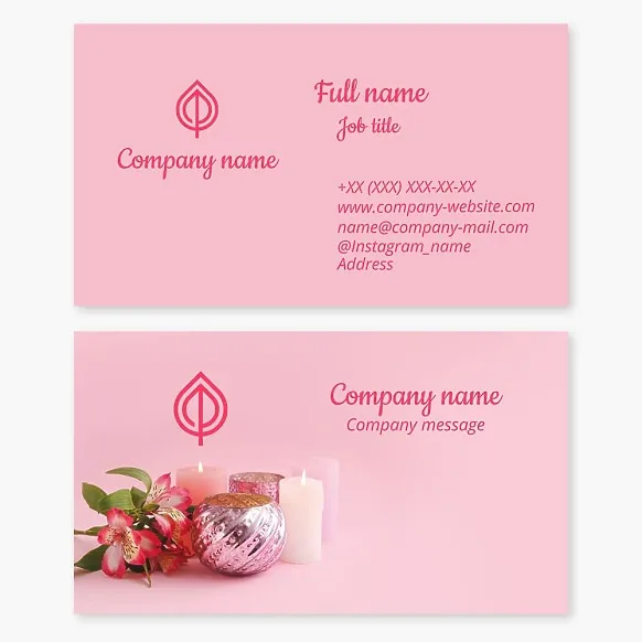 SPA Business Card Template