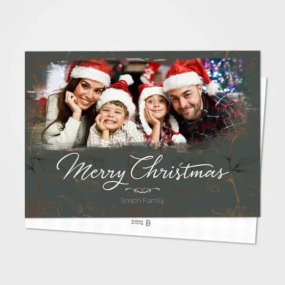 Grey Christmas Card