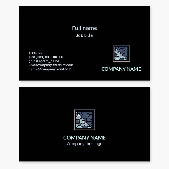 Business card template Paving slabs