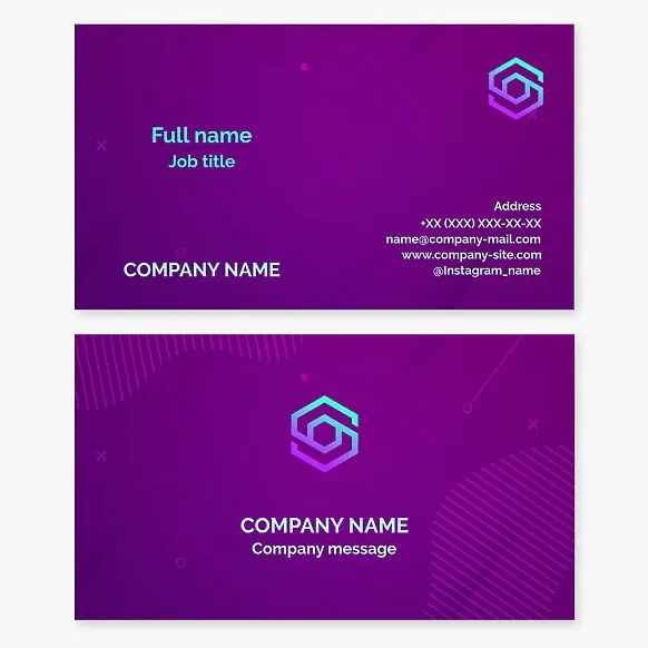 Business card template. Nut. Manufacturing engineering company. Letter S.