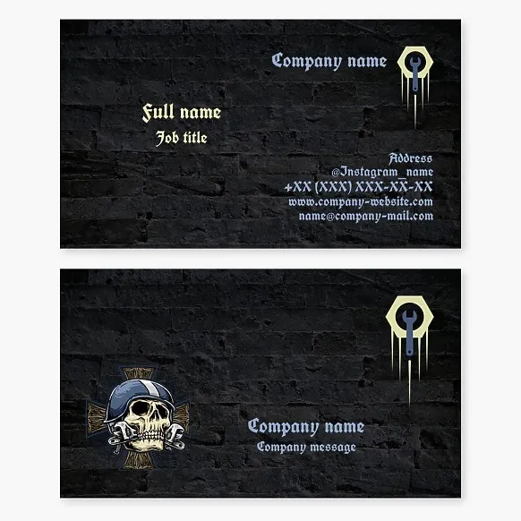 Automotive Repair Mechanic Business Card Template
