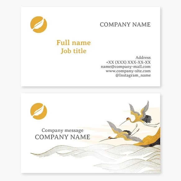 Business card template. Poetry. Poet-publicist.