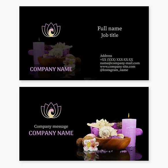 Salon & Spa Business Card Template