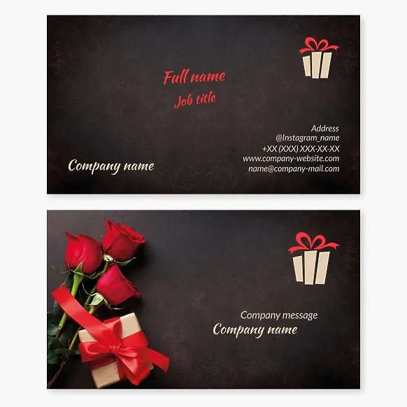 Gift Salon Business Card Template