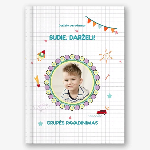 Fotoknygos šablonas vaikų darželio išleidimas