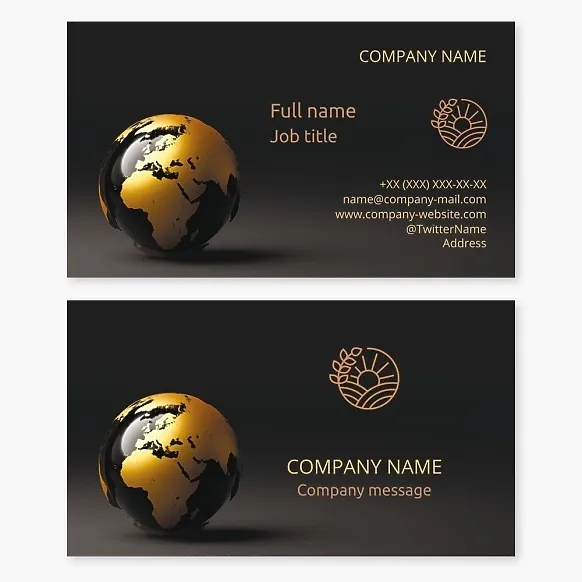 Ecology business card template, Generic World