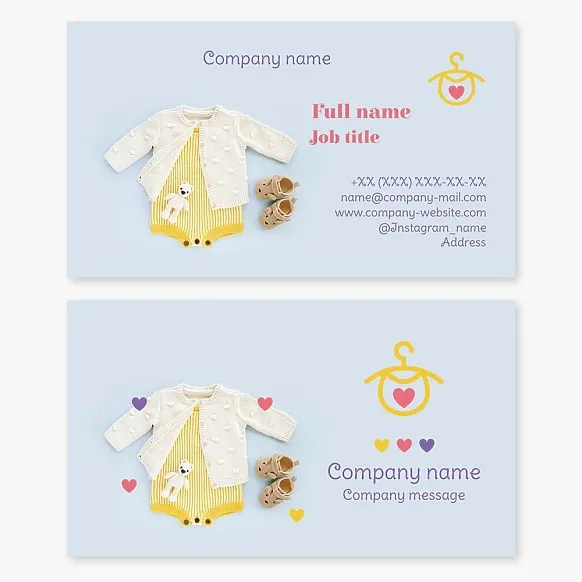 Baby Apparel Business Card