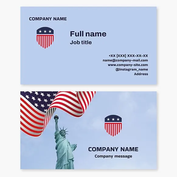 Patriotic Business Card