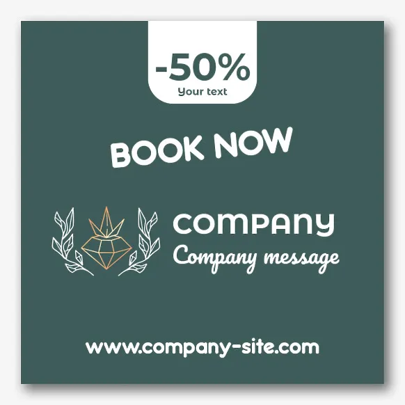 Jewelry store banner template