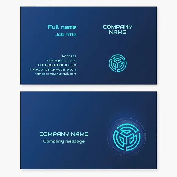 Global Networking Business Card Template