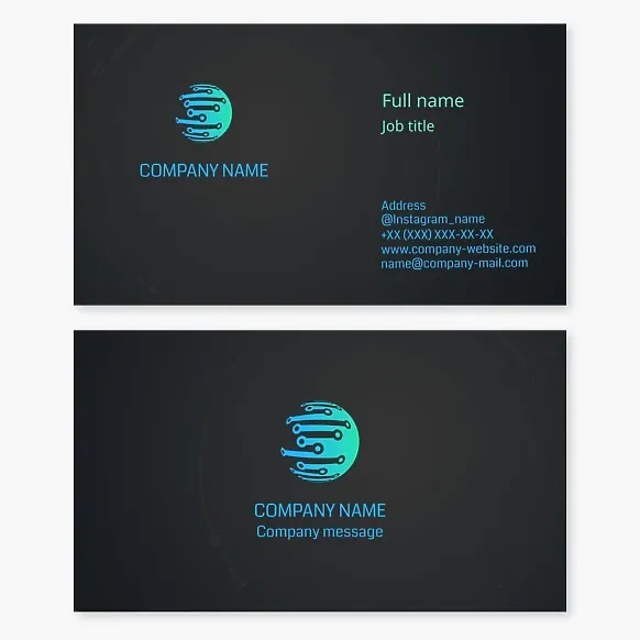 Printed Circuit Board, Technology | Digital Technology | Business Card Template