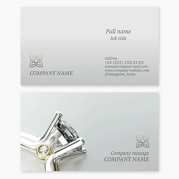 Jewelry Business Card Template