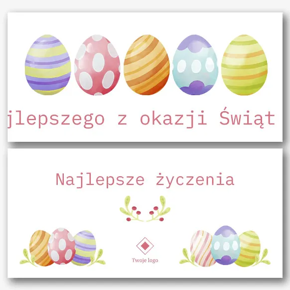 Szablon kartki Wielkanocnej