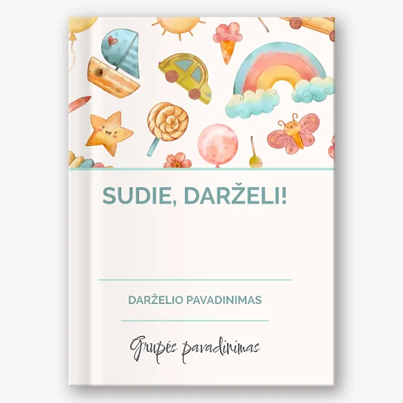 Fotoknygos šablonas " Sudie, vaikų darželis!"