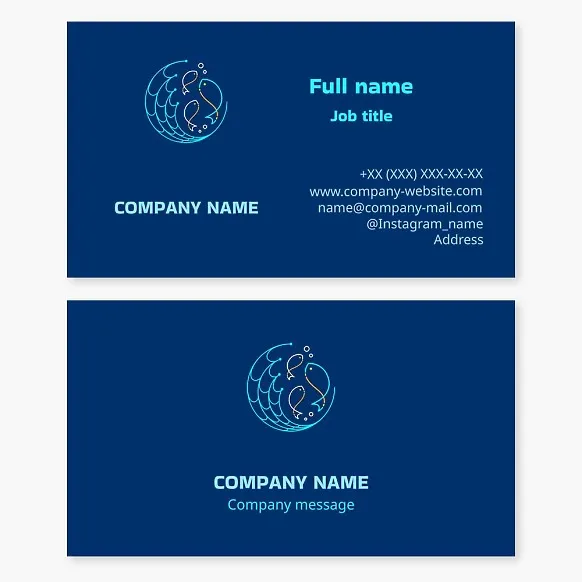 Fishing Business Card Template