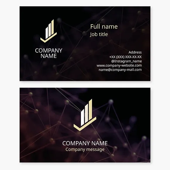Business card template Audit, finance, planning