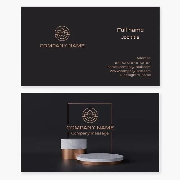 Lotus, Water Lily | Jewelry Store | Jeweler Business Card Template.