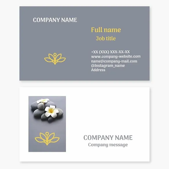 Spa Business Card Template