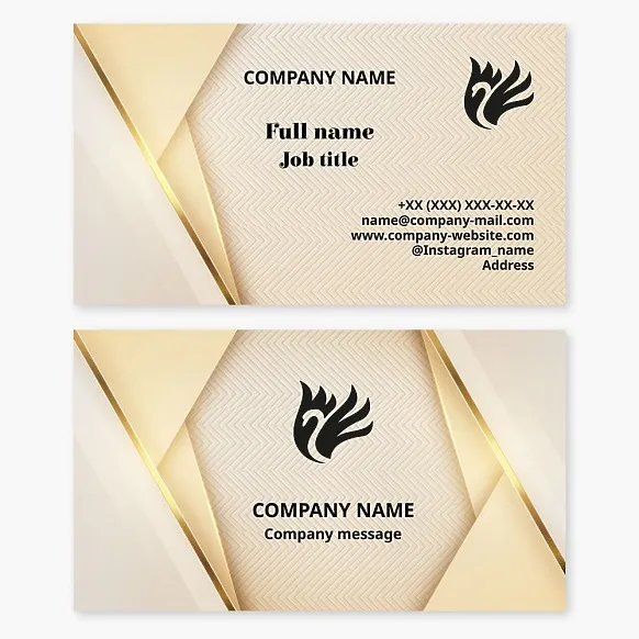 Black Swan Logo Business Card