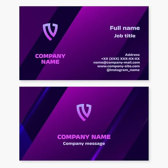 Business card template. Insurance.