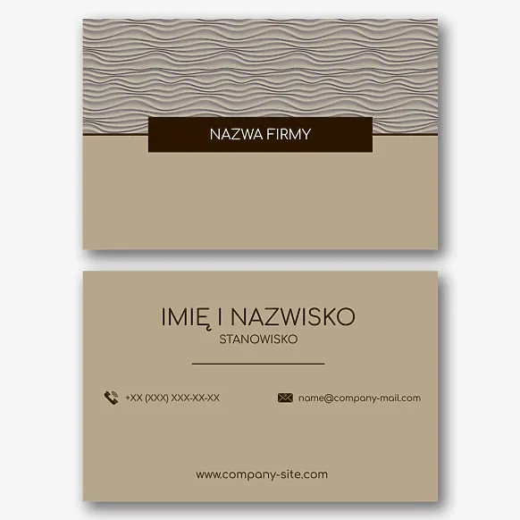Elegancki abstrakcyjny szablon wizytówki 