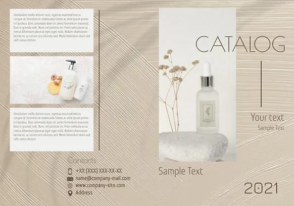 Cosmetics catalog template